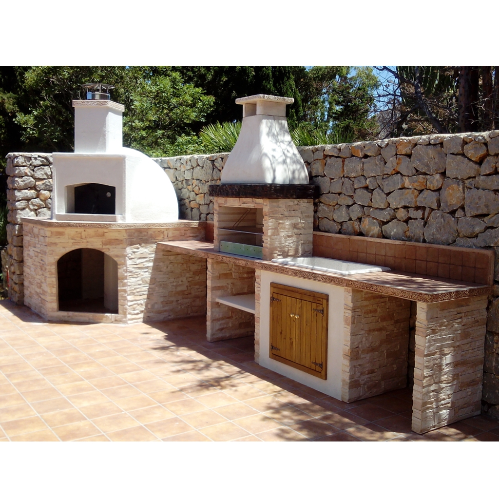 Forno vulcano con barbecue salina personalizzato – miccichè ... Forno e barbecue