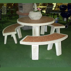 COMPLETO TAVOLO MEDITERRANEO TONDO